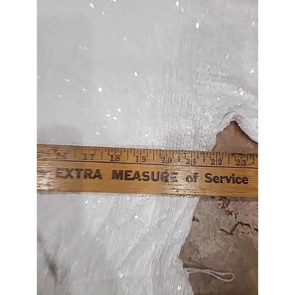 ELOQUII white Sequins Long sleeve dress Party - Picture 9 of 12